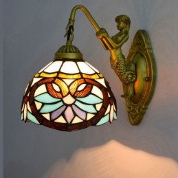 Vegglampe i Tiffany-Stil...