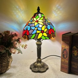Bordlampe i Tiffany-Stil...