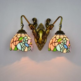 Vegglampe i Tiffany-Stil...